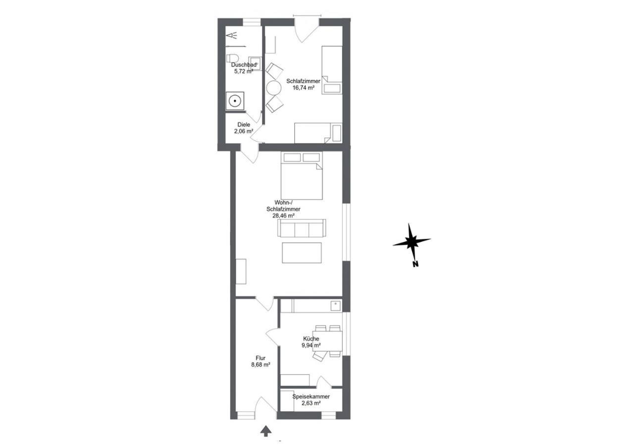 Studioappartement Koenigsacker Ladelund 외부 사진